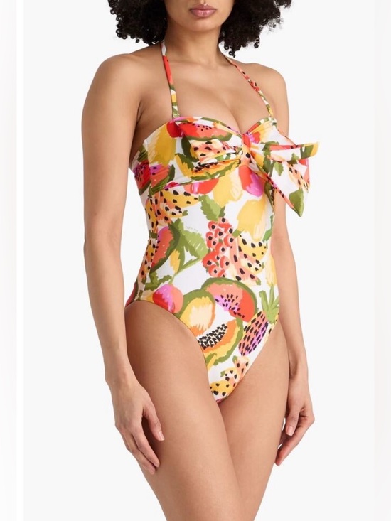 FARM Rio Other - Farm Rio Papaya Fruits Paradise One-Piece Swimsuit Bathing Suit Sz Large